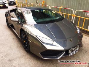 Lamborghini Huracan LP610-4 in Grey by Impressive Wrap 2017 года